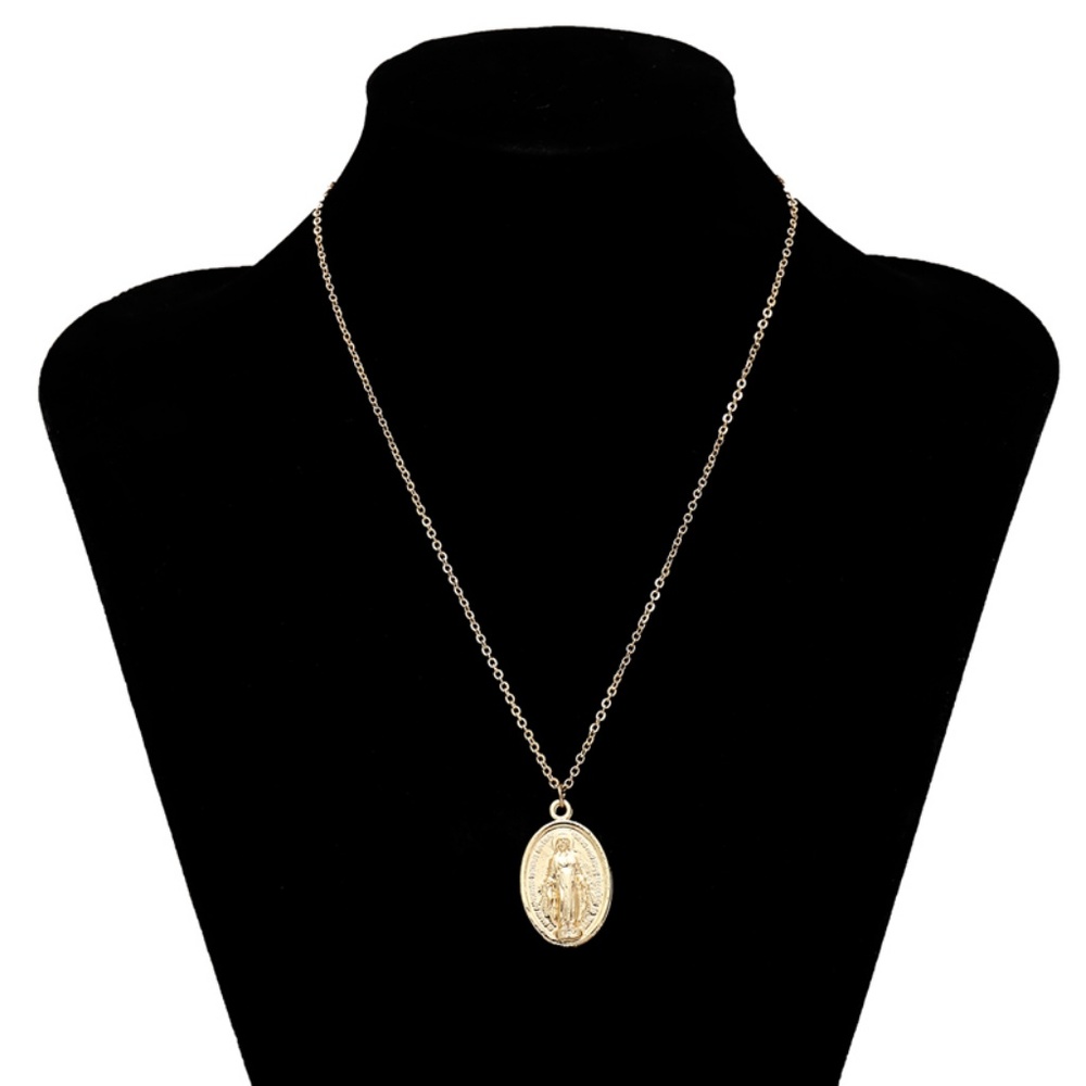 Rosary Maria Coins Pendant Necklaces - Picture 8 of 10